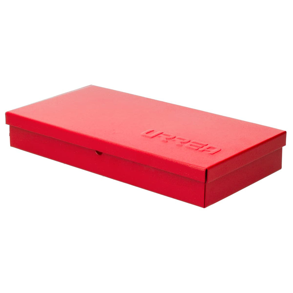 Metal Tool Box 9.6" x 5" x 1.4" 24 Gauge Red R5782