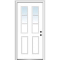 Steel Primed Left-Hand Inswing 2-Panel Single Prehung Front Door 32" x 80" B5700