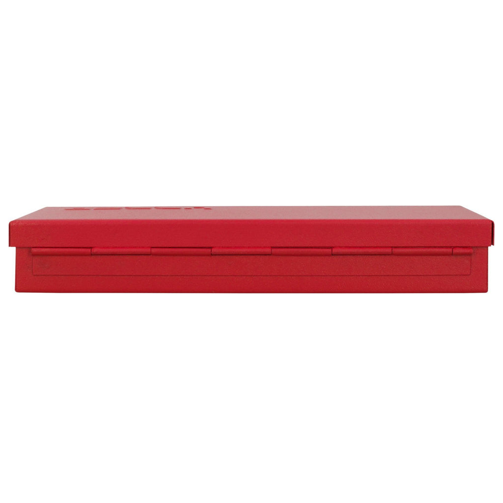 Metal Tool Box 9.6" x 5" x 1.4" 24 Gauge Red R5782