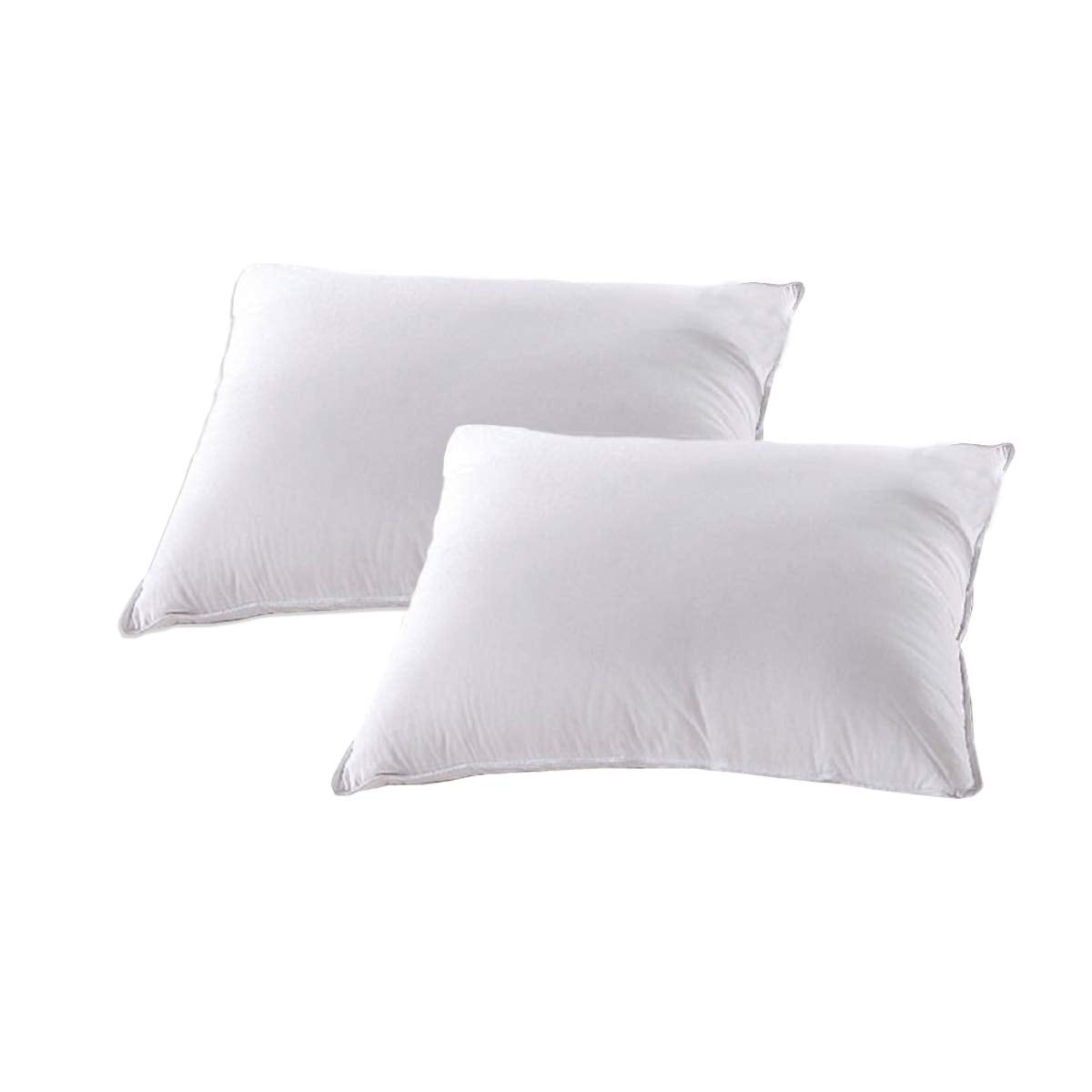 White Down Alternative Bed Pillow King Size Set of Two P125