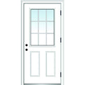 Primed Left Hand Outswing Prehung Steel Door 36"x80" S413527