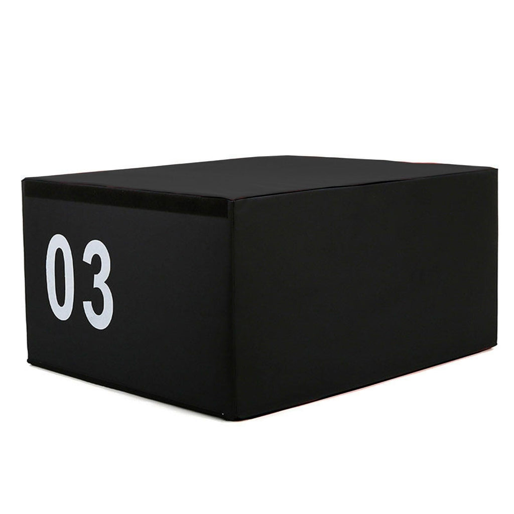 4-in-1 Foam Jumping Exercise Box Non-slip PU Leather Cover E16413