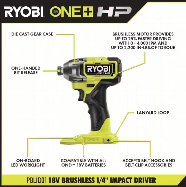 18V Brushless Cordless 2-Tool Combo Kit with 2.0 AH Batteries and Charger E13914