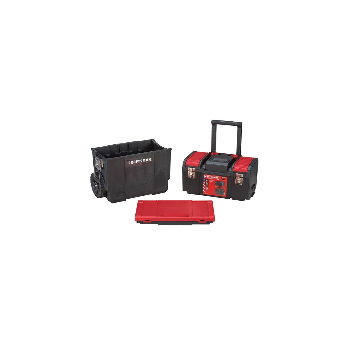 19-in. 3-in-1 Rolling Tool Box with Wheels A2465
