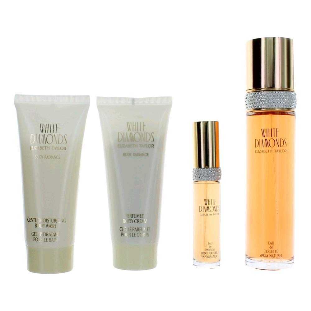White Diamonds 100ml Edt Spr + 15ml Edp + 100ml B/C + 100ml B/W T8421