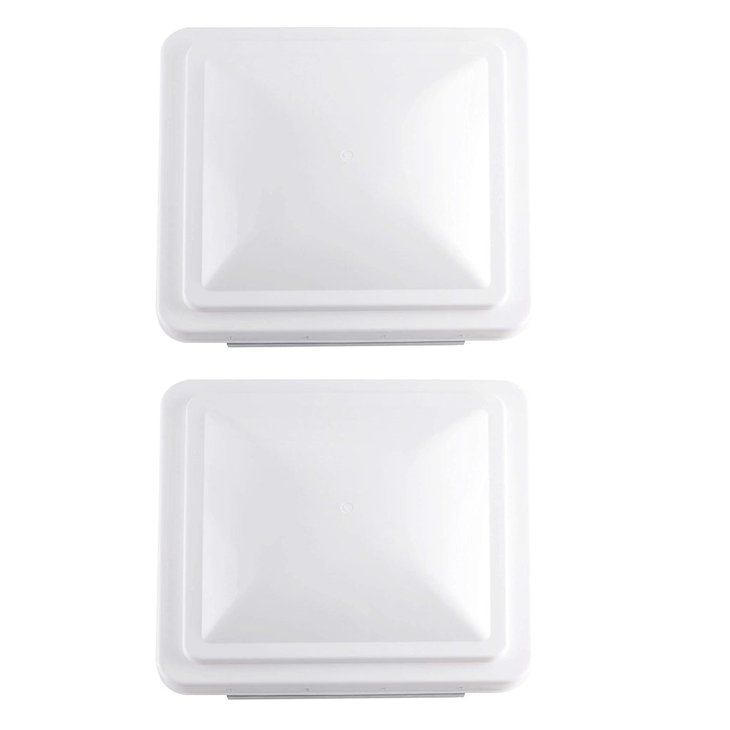2 Pack 14 Inch White RV Roof Vent Cover R34252
