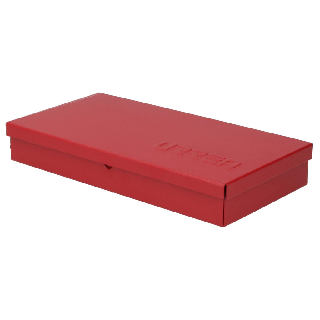 Metal Tool Box 9.6" x 5" x 1.4" 24 Gauge Red R5782