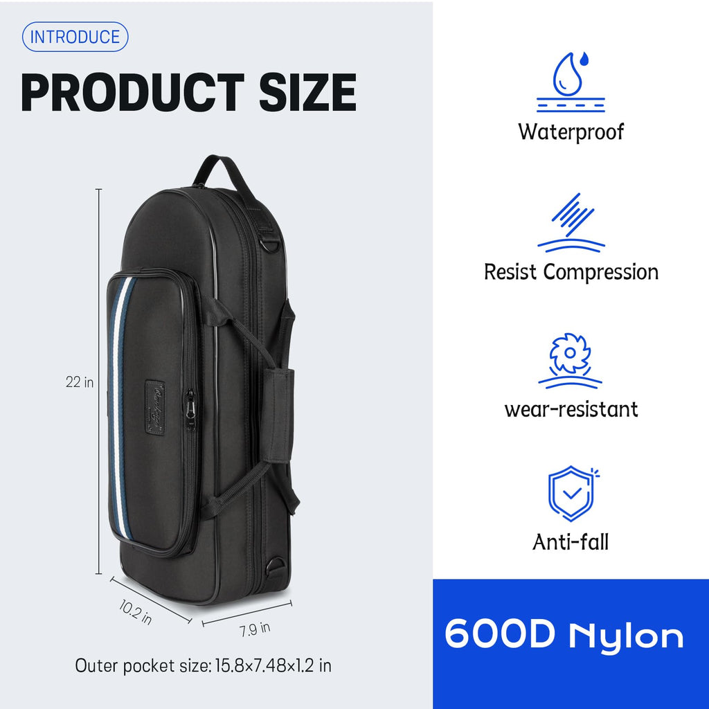 Lightweight Trumpet Case Soft Gig Bag Backpack G2682