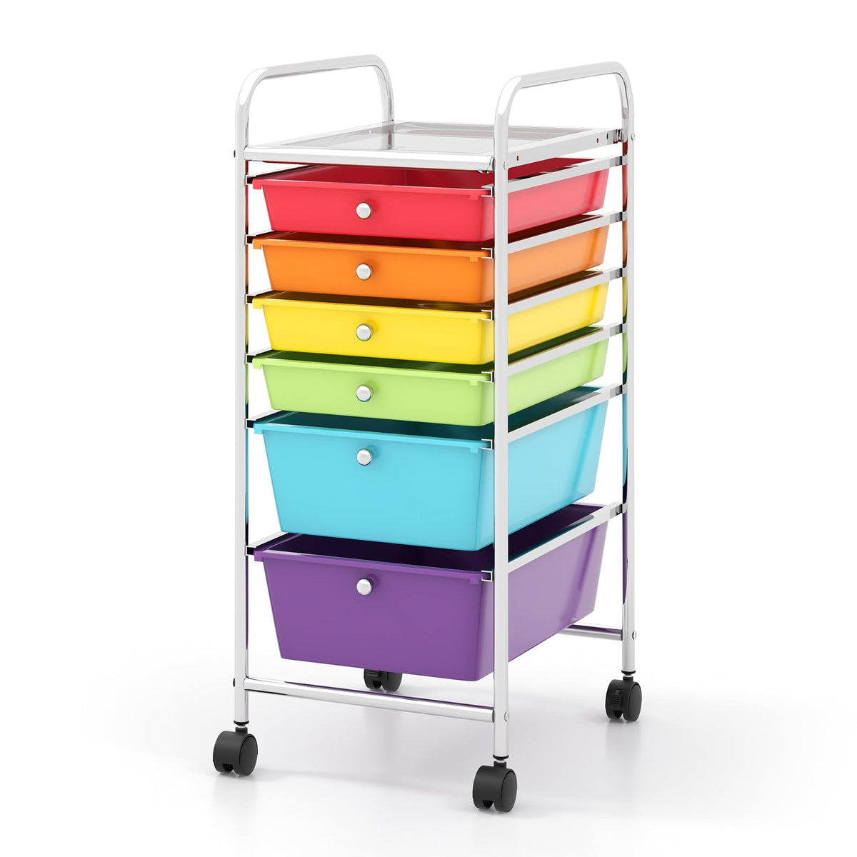 6 Drawer Rolling Storage Cart I36344