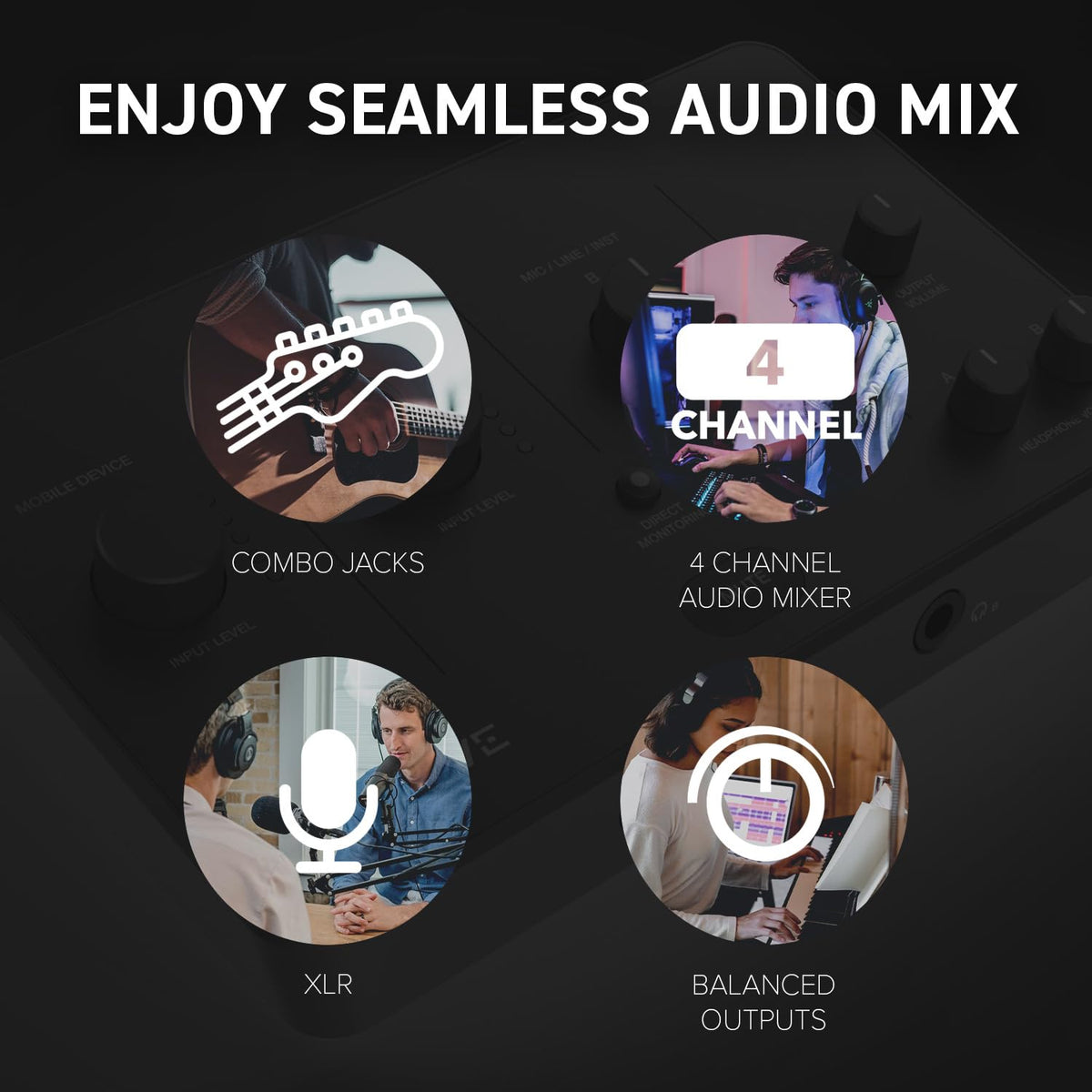 USB Audio Interface with Direct Monitoring A13066