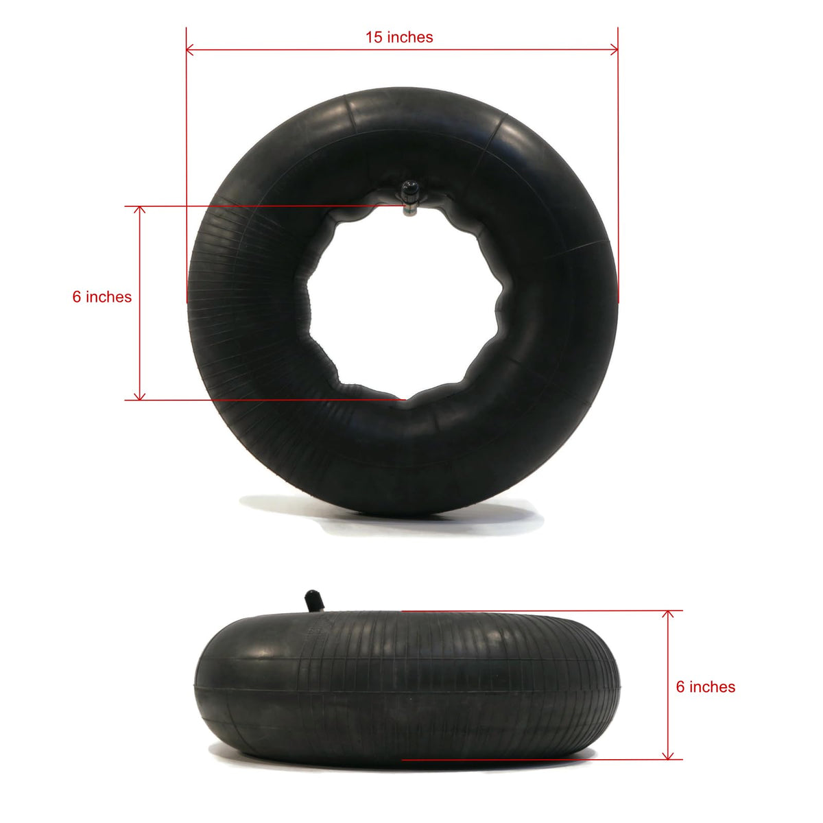 4-Pack 15x6.00-6 Tire Inner Tube with TR13 Straight Stem R537