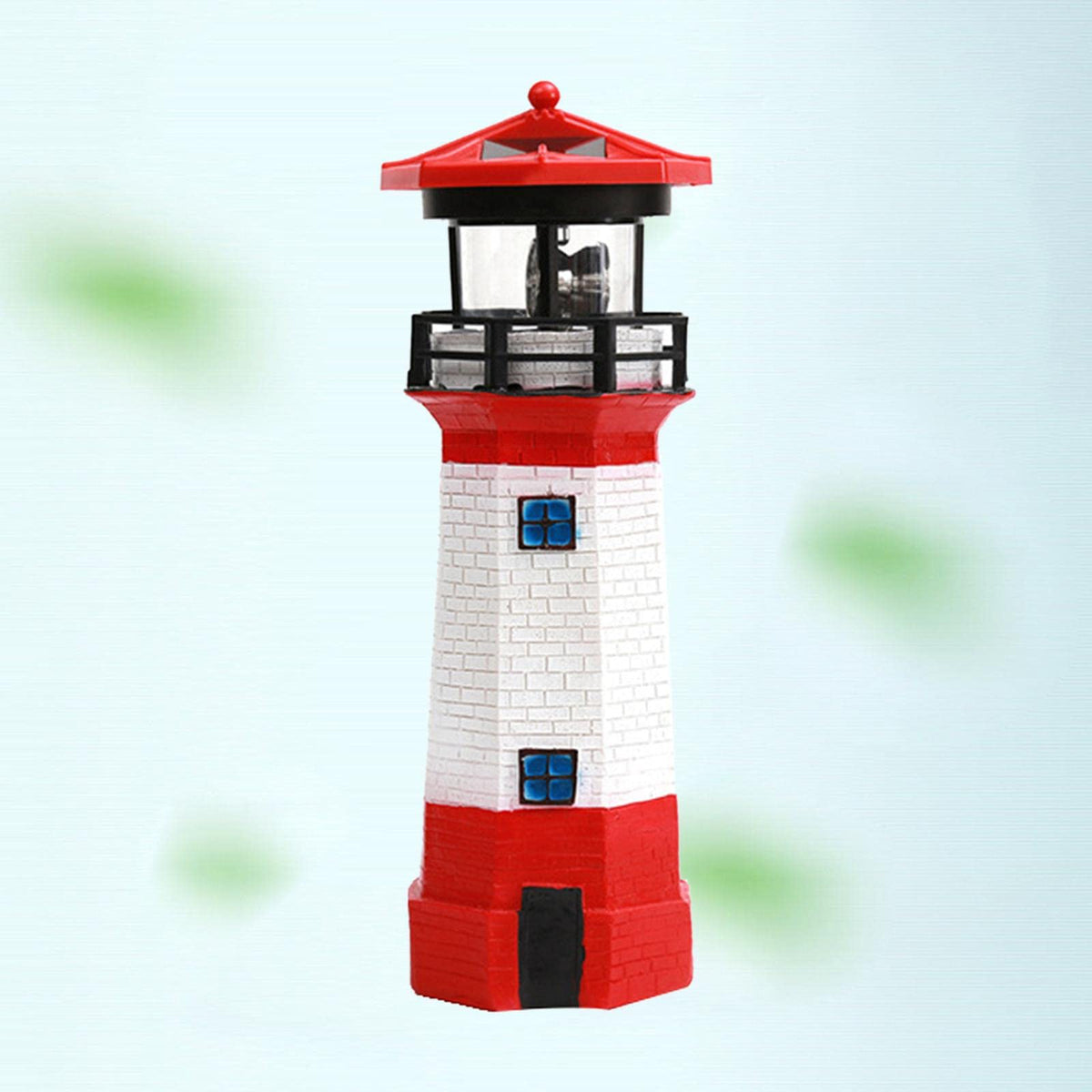 Solar Powered LED Rotating Lighthouse Light U940571