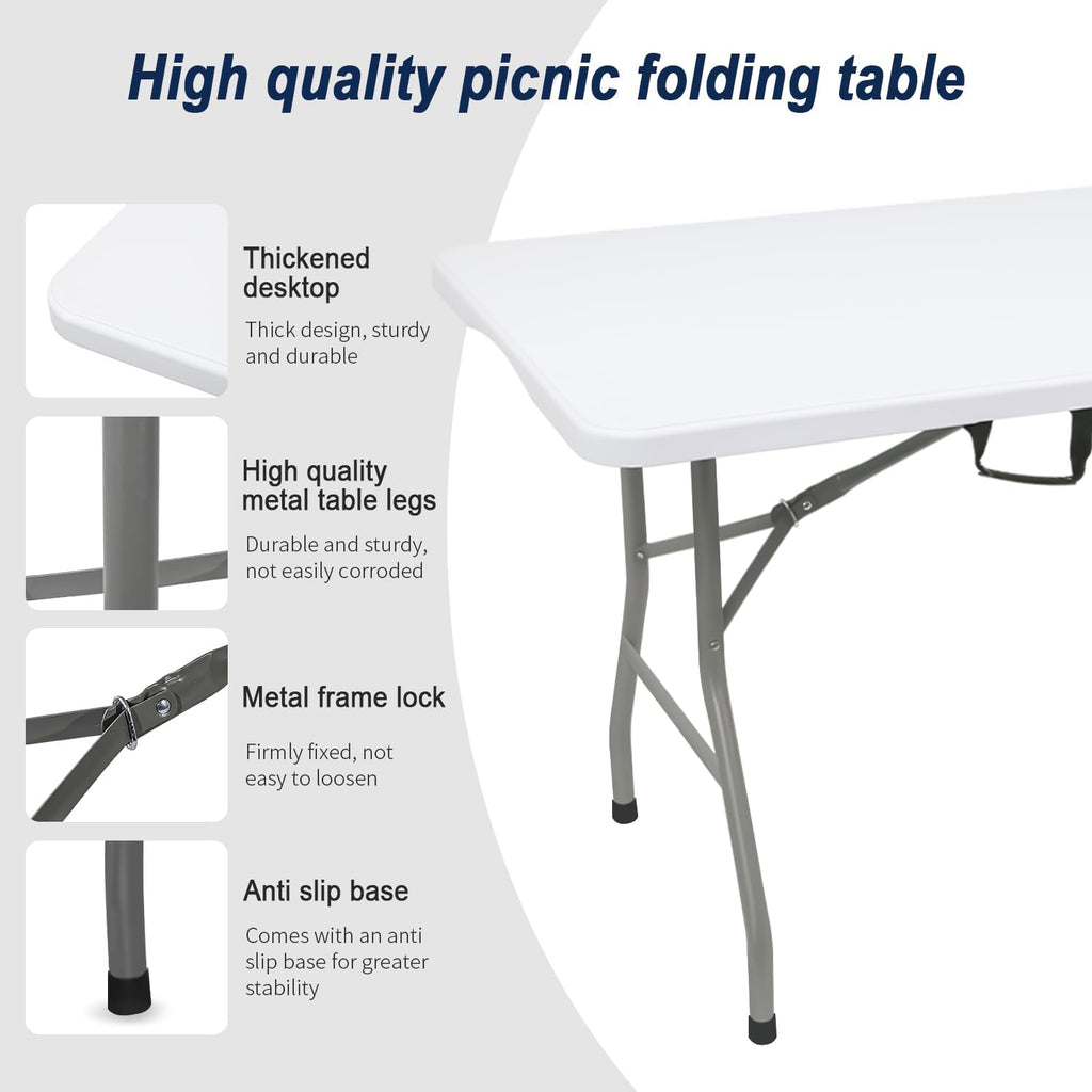 White Folding Table F826104