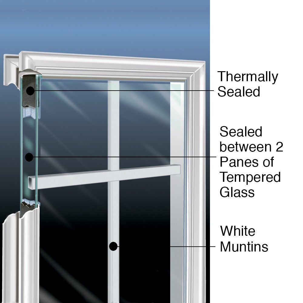 Steel Primed Left-Hand Inswing 2-Panel Single Prehung Front Door 32" x 80" B5700
