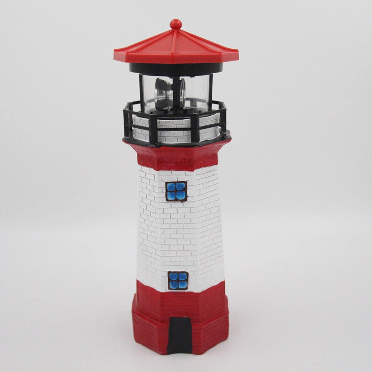 Solar Powered LED Rotating Lighthouse Light U940571