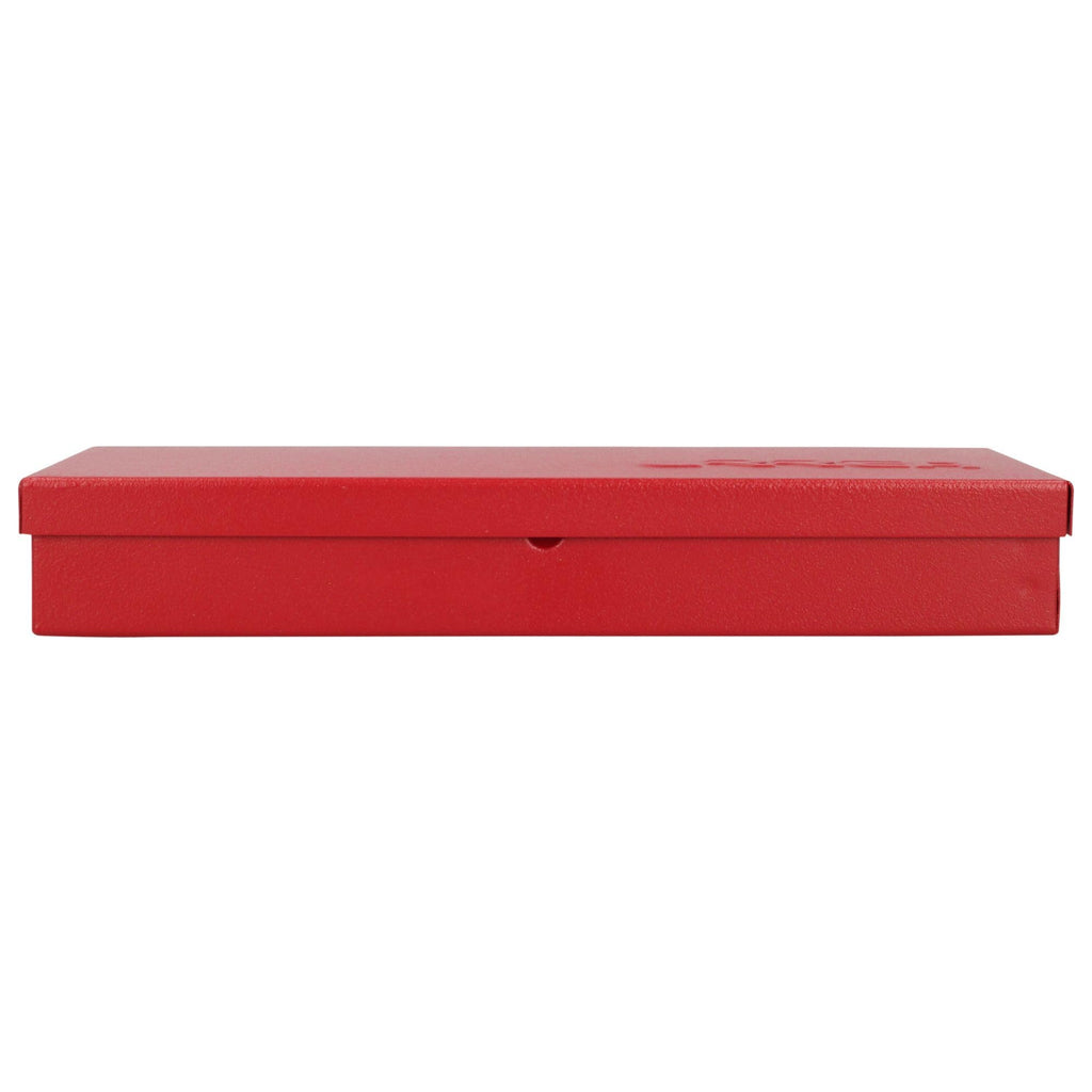 Metal Tool Box 9.6" x 5" x 1.4" 24 Gauge Red R5782