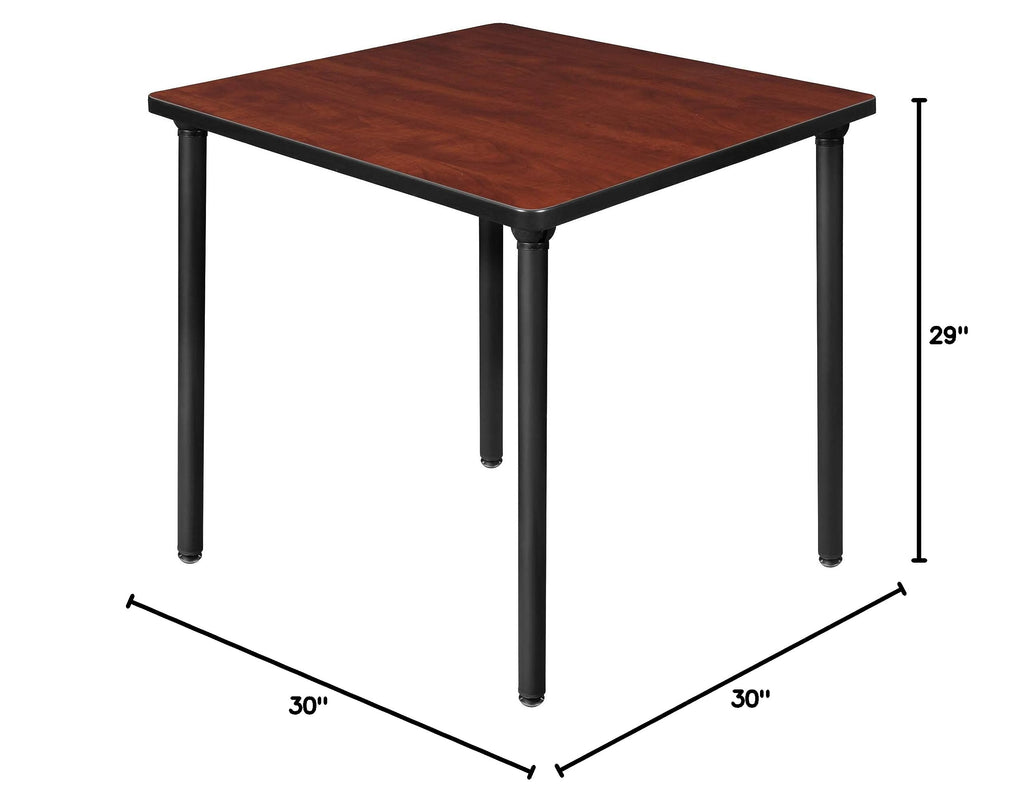Small Square Breakroom Table with Black Folding Legs V5560