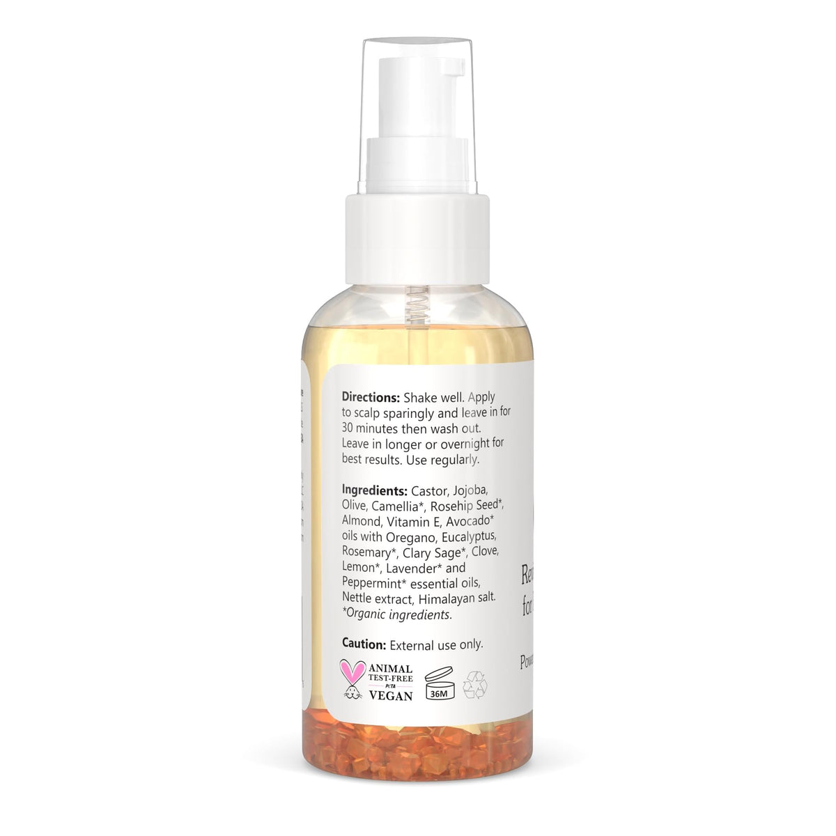 Rosemary Peppermint Castor Oil Hair and Scalp Serum 4 Fl Oz H465