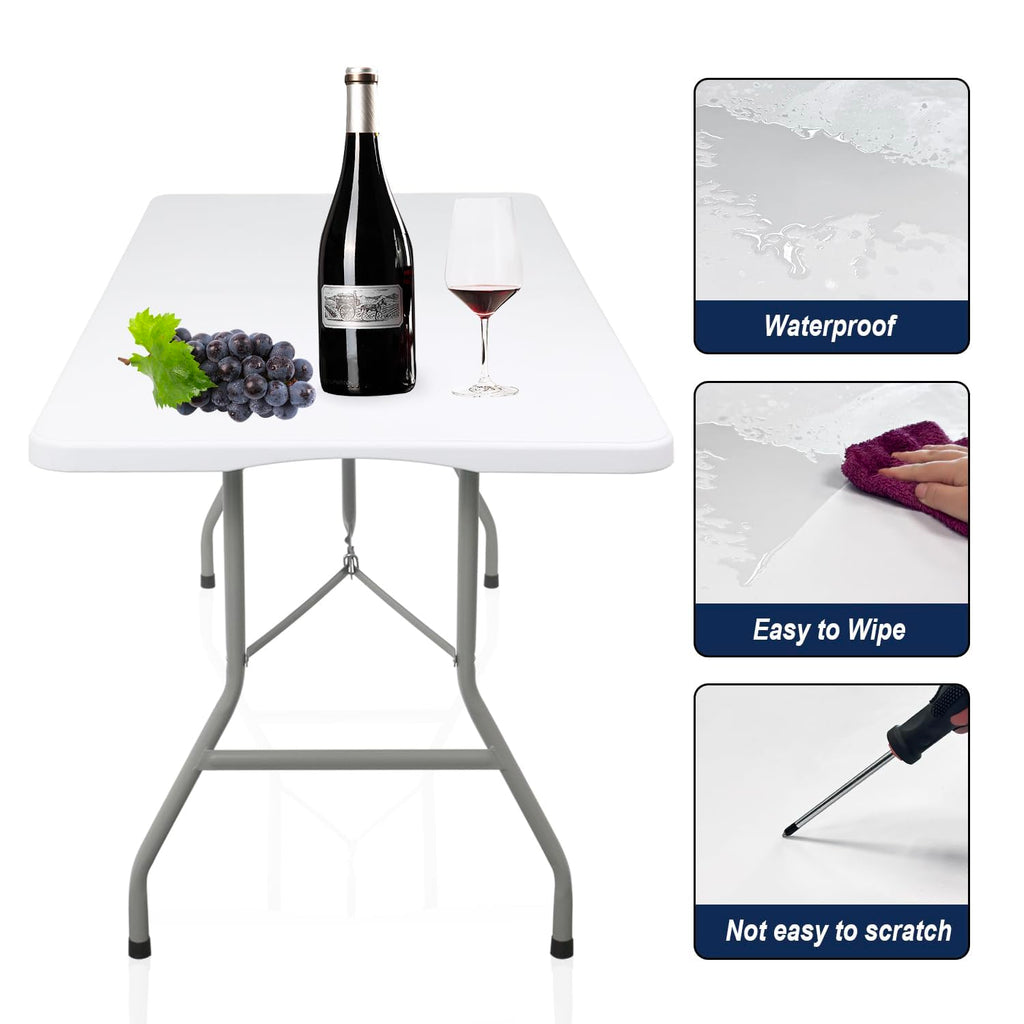White Folding Table F826104