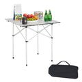 Folding Camping Table 28 inch Silver P540044