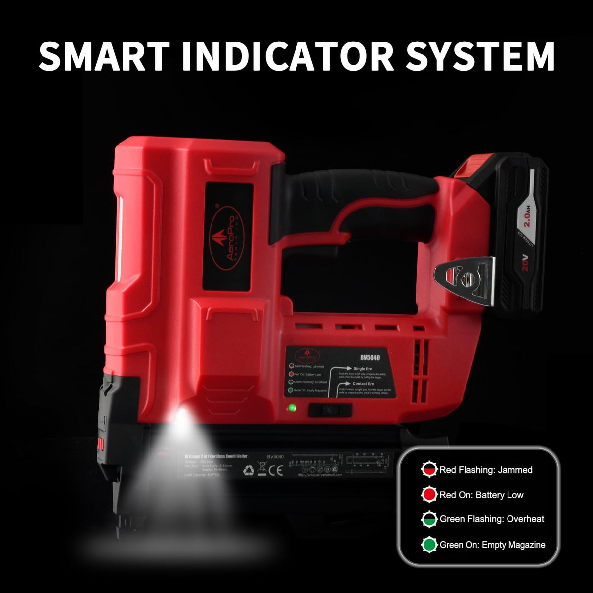 18G Cordless Brad Nailer W95068