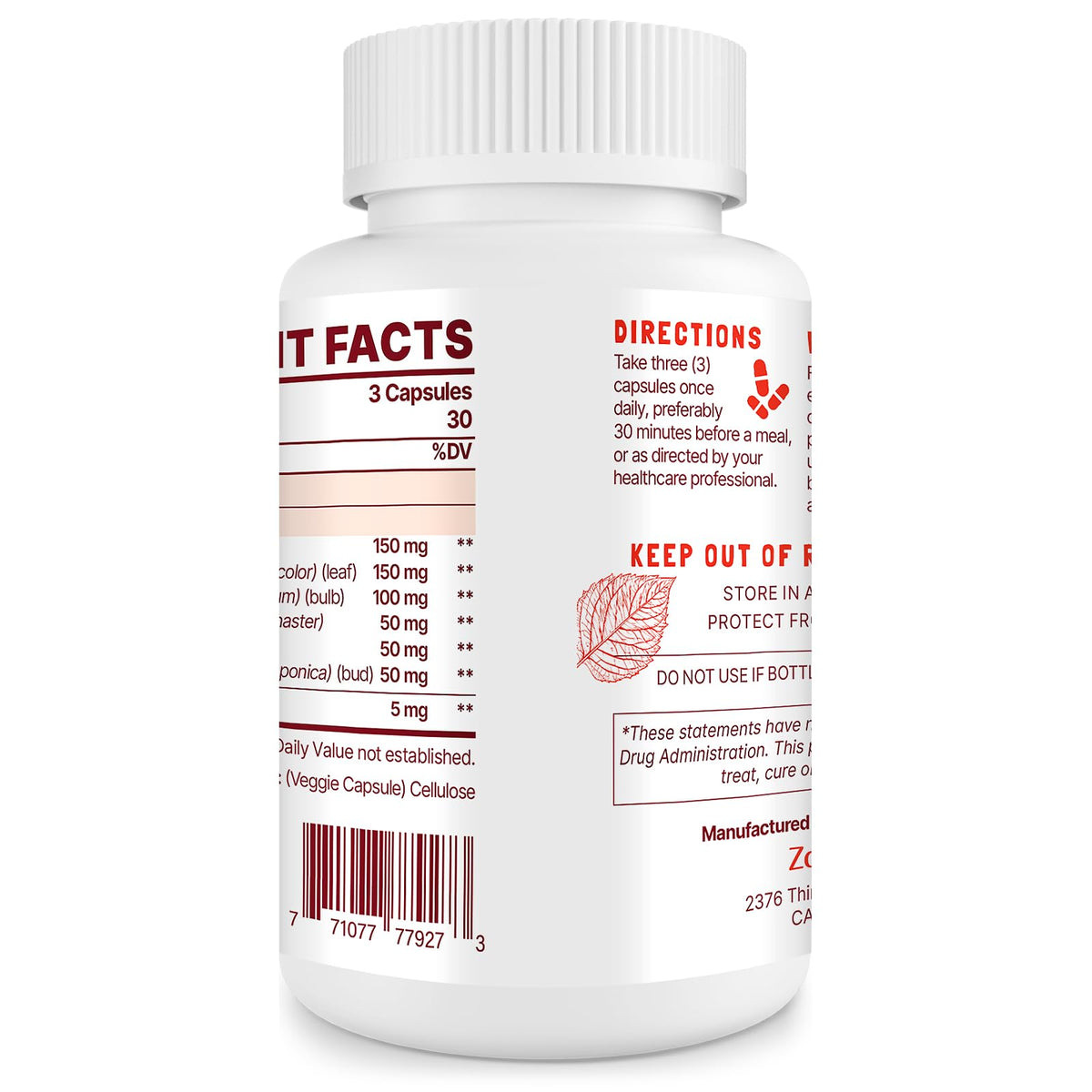Nitric Oxide Supplement 90 Capsules T990658