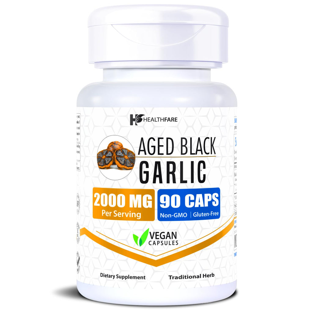 90 Vegan Capsules Fermented Odorless Black Garlic Extract G10788