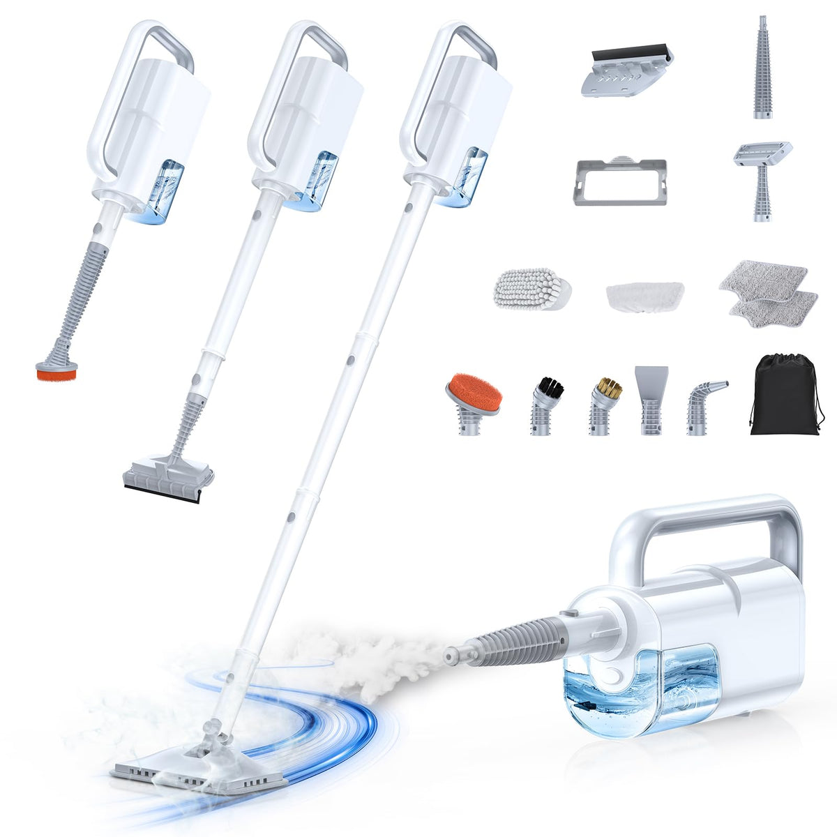 10-in-1 Detachable Handheld Steam Mop H960