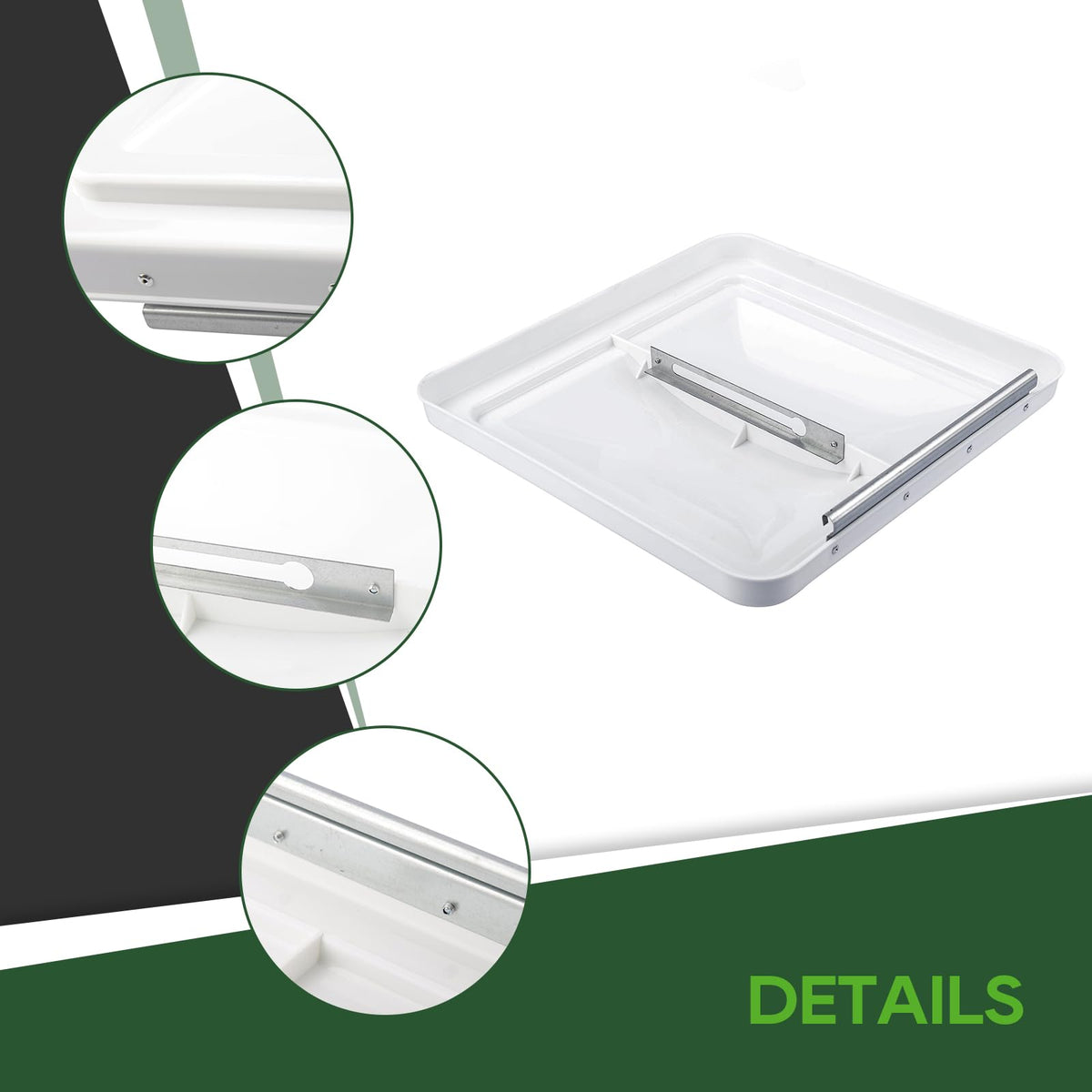 2 Pack 14 Inch White RV Roof Vent Cover R34252
