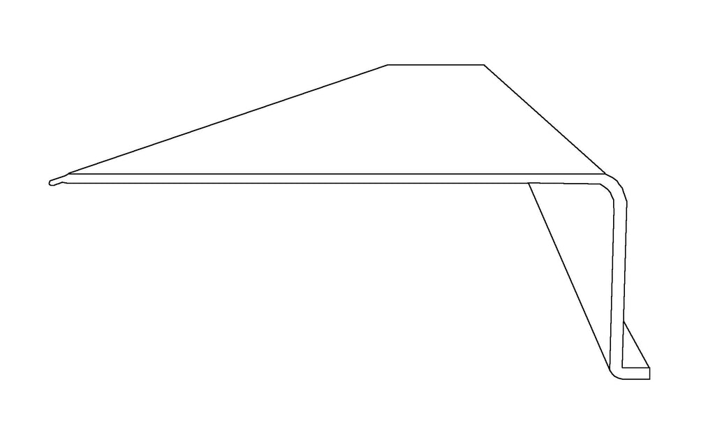Ribbed Acrylic Replacement Lens L-Shape 2-3/4 x 1 x 24" C158