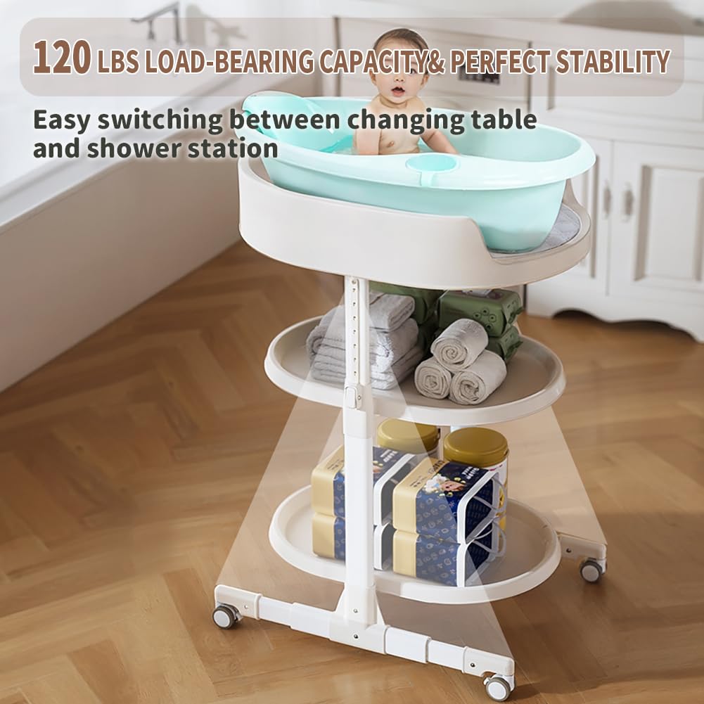 Portable Baby Diaper Changing Station with Storage Drawers F690301