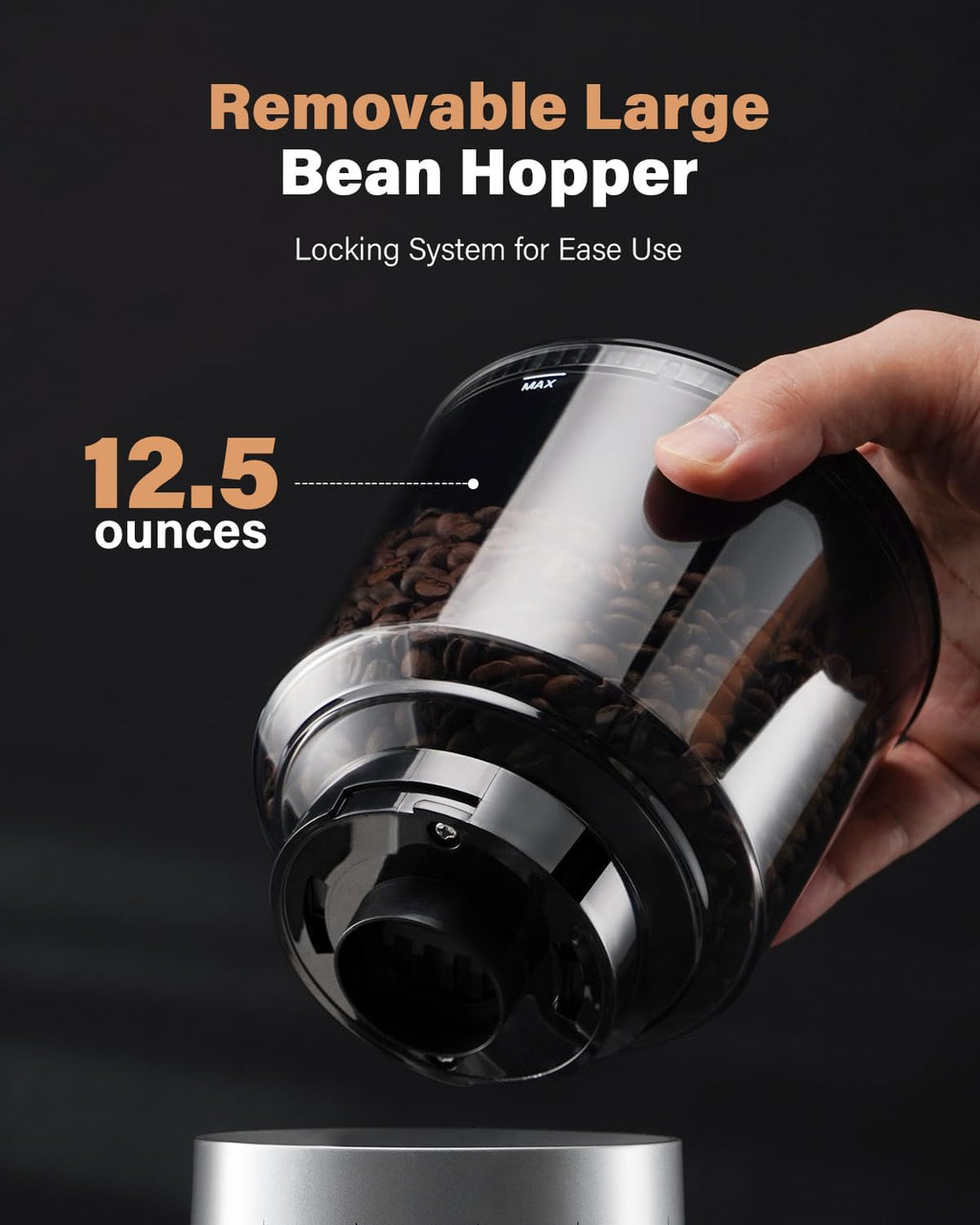 Electric Conical Burr Coffee Grinder with 51 Grind Settings C697665