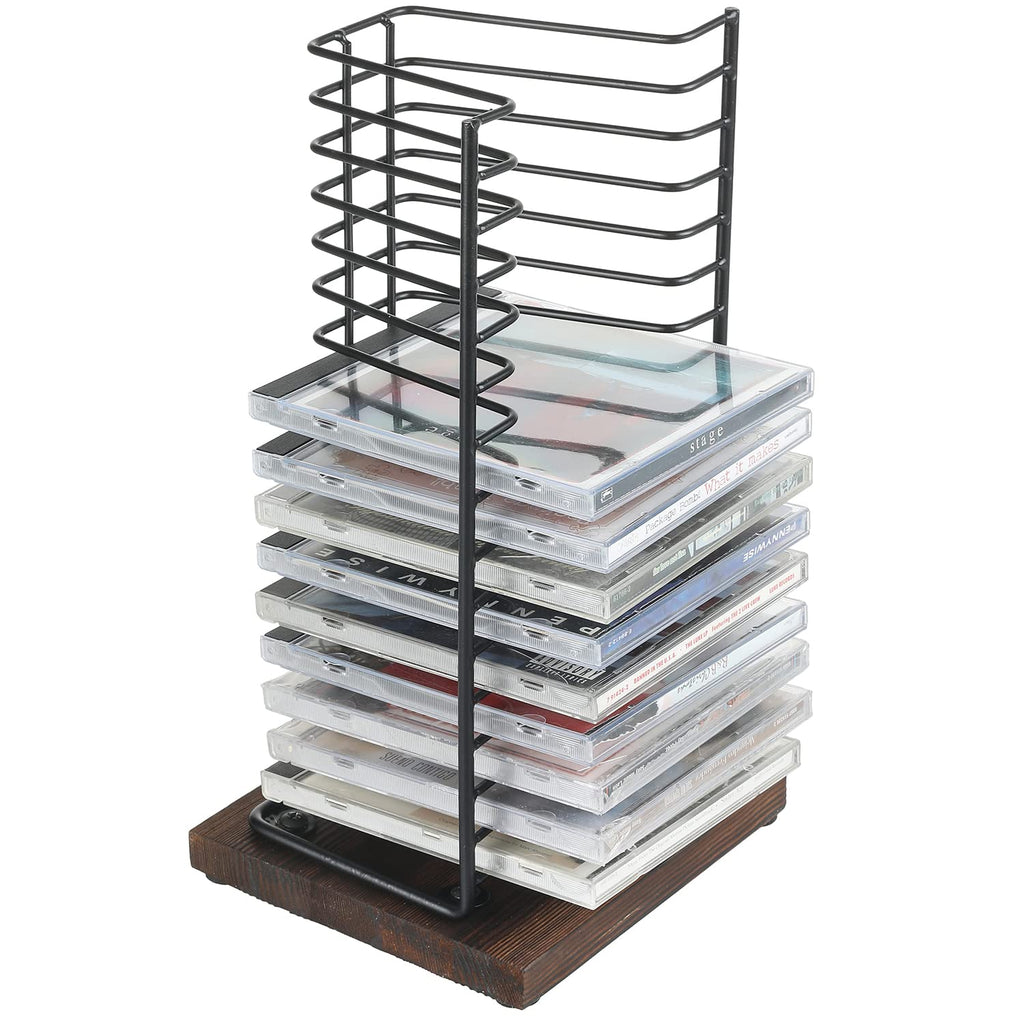 Black Metal CD Storage Rack N71567