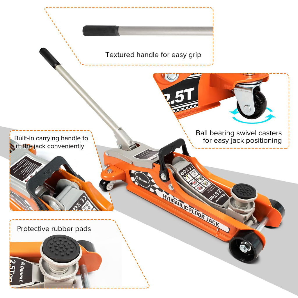 2.5 Ton Low Profile Racing Floor Jack D327