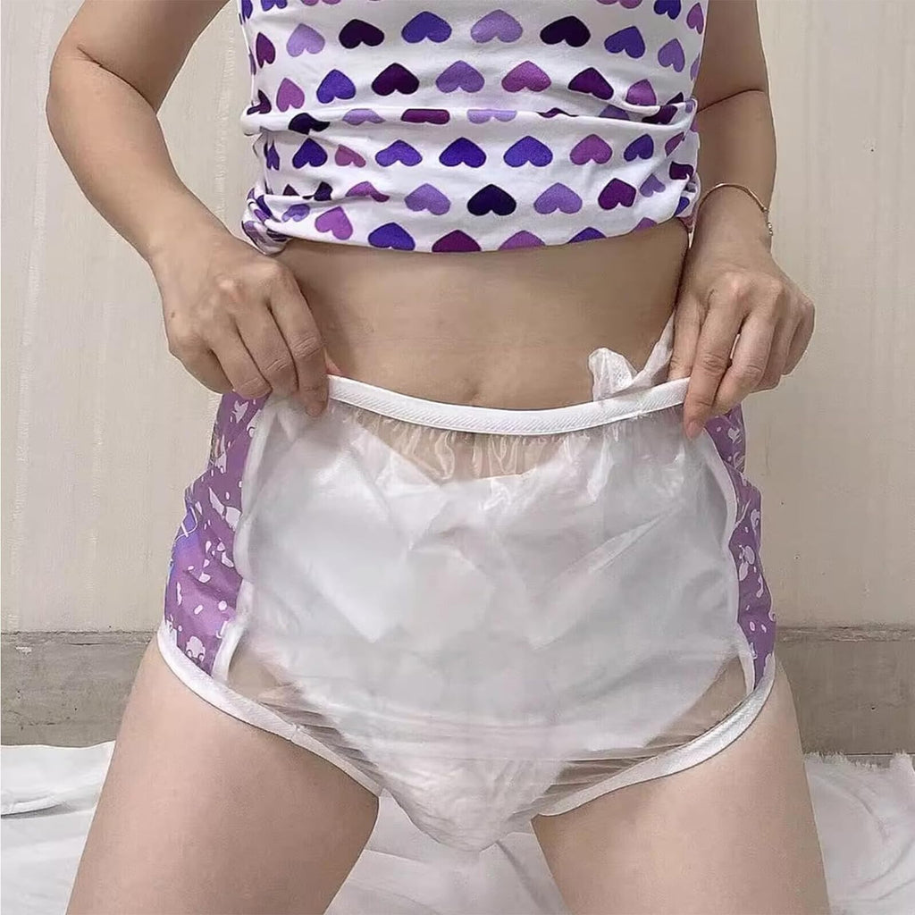 Adult Plastic Diaper Cover Waterproof Pull-On Incontinence Pants V965