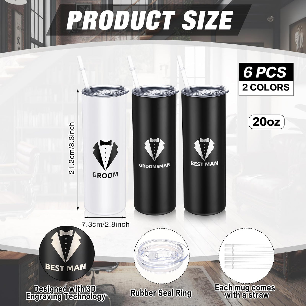 20oz Tumblers Set of 6 C571261