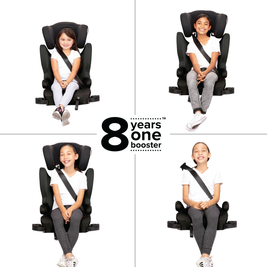 2-in-1 Belt Positioning Booster Seat, Black E8421