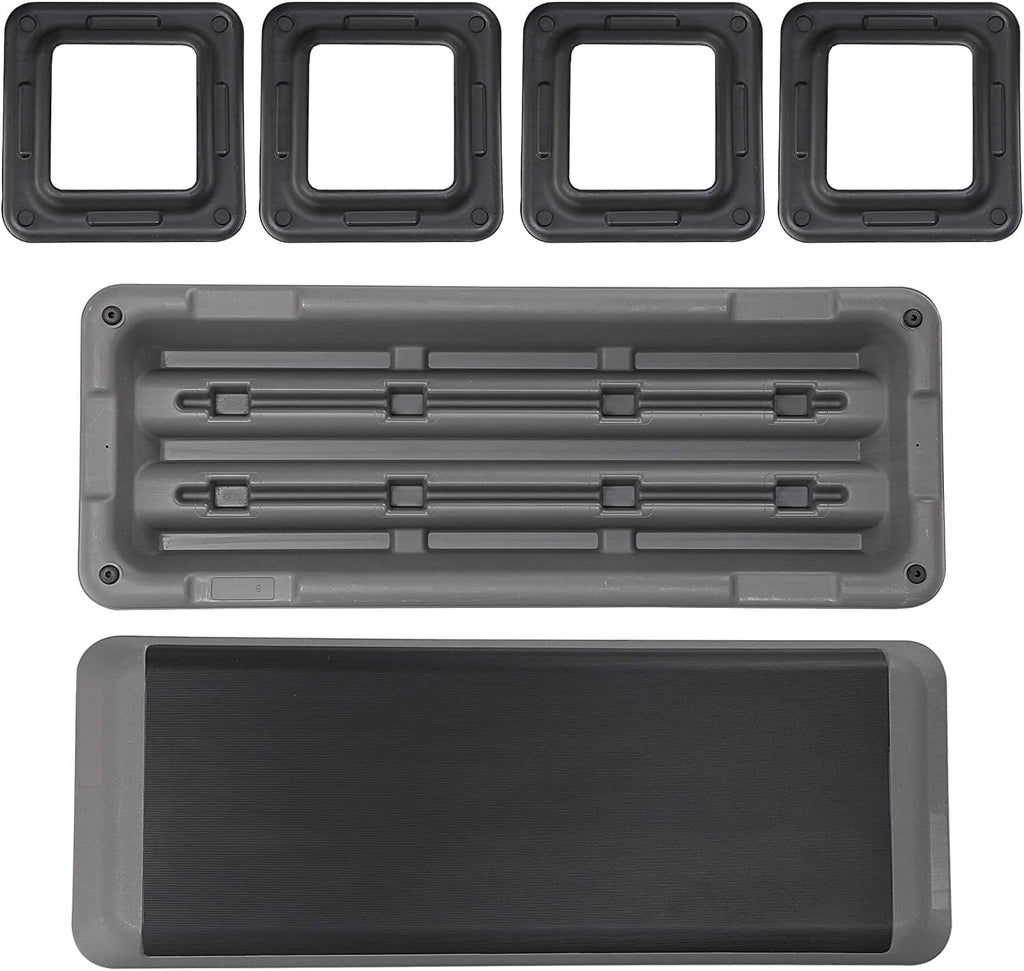 43" Adjustable Exercise Aerobic Step Platform with 4 Removable Risers S9068