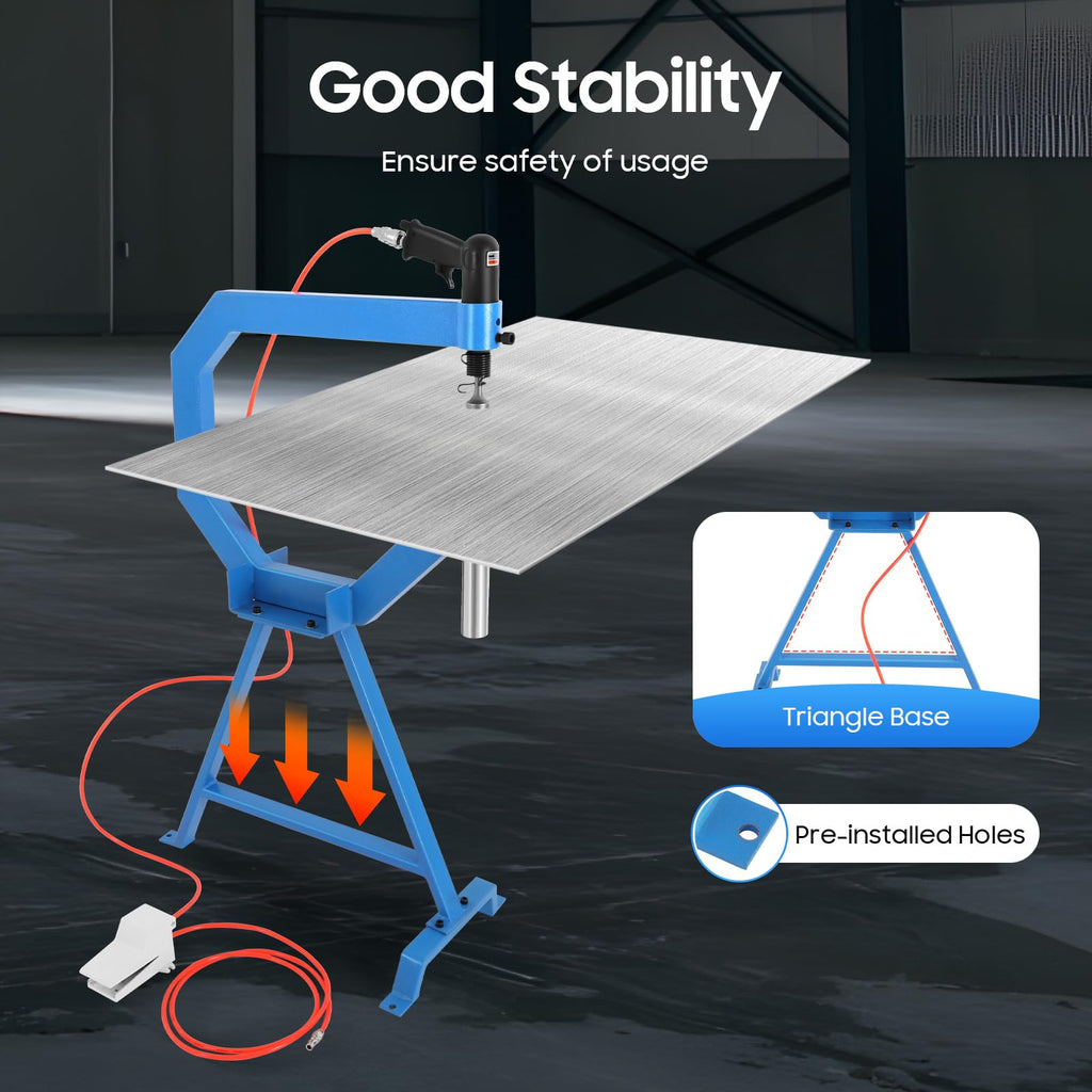 Pneumatic Planishing Hammer Sheet Metal Shaping Machine with Cast-Iron Stand K13172