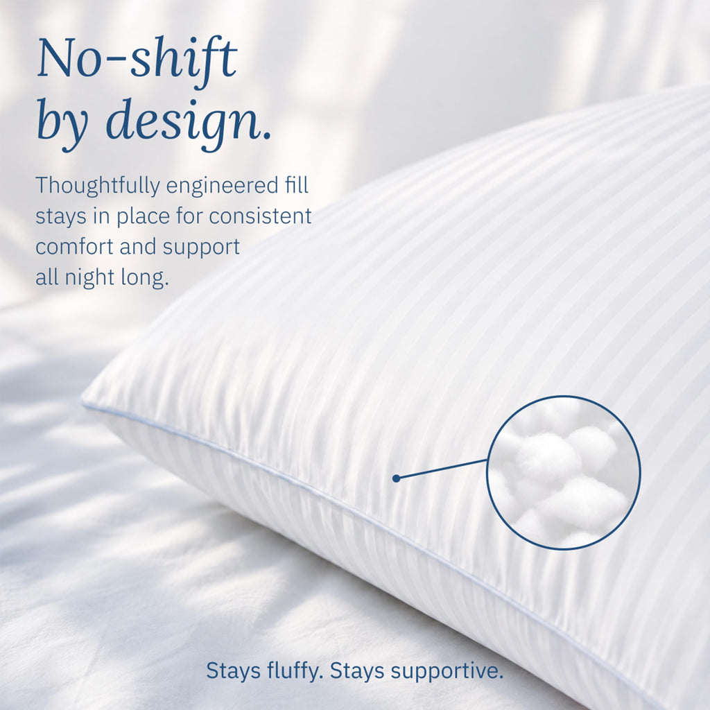 White King Size Bed Pillows Set of 2 B178086