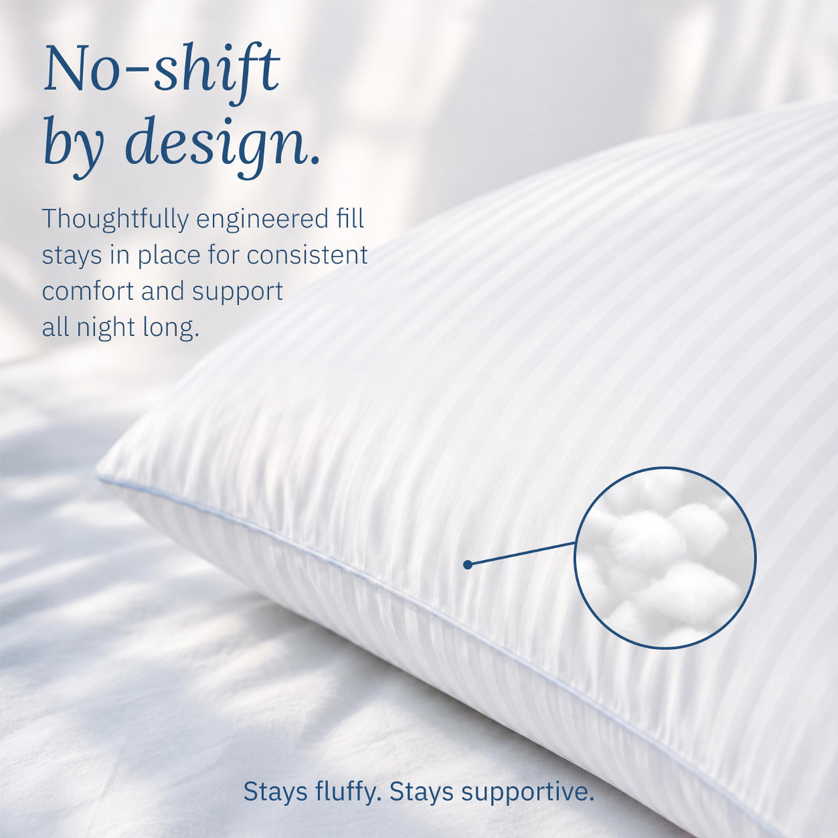 White King Size Bed Pillows Set of 2 B178086