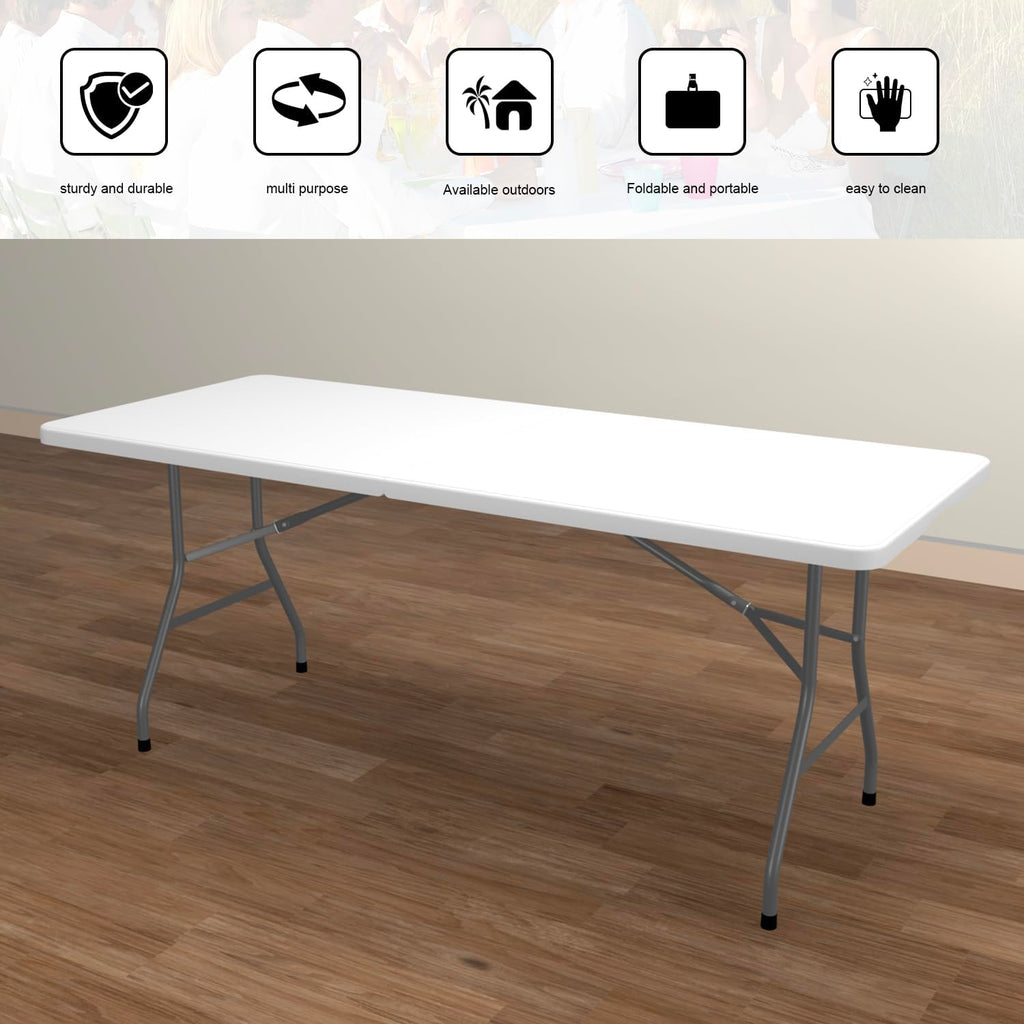 White Folding Table F826104