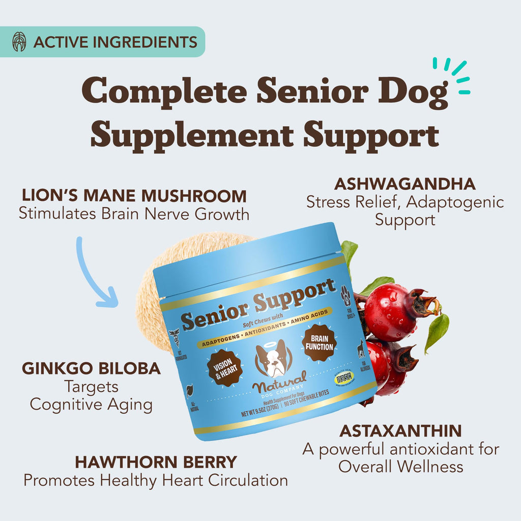 Senior Dog Supplements Vitamins Chew 90 cnt P618424