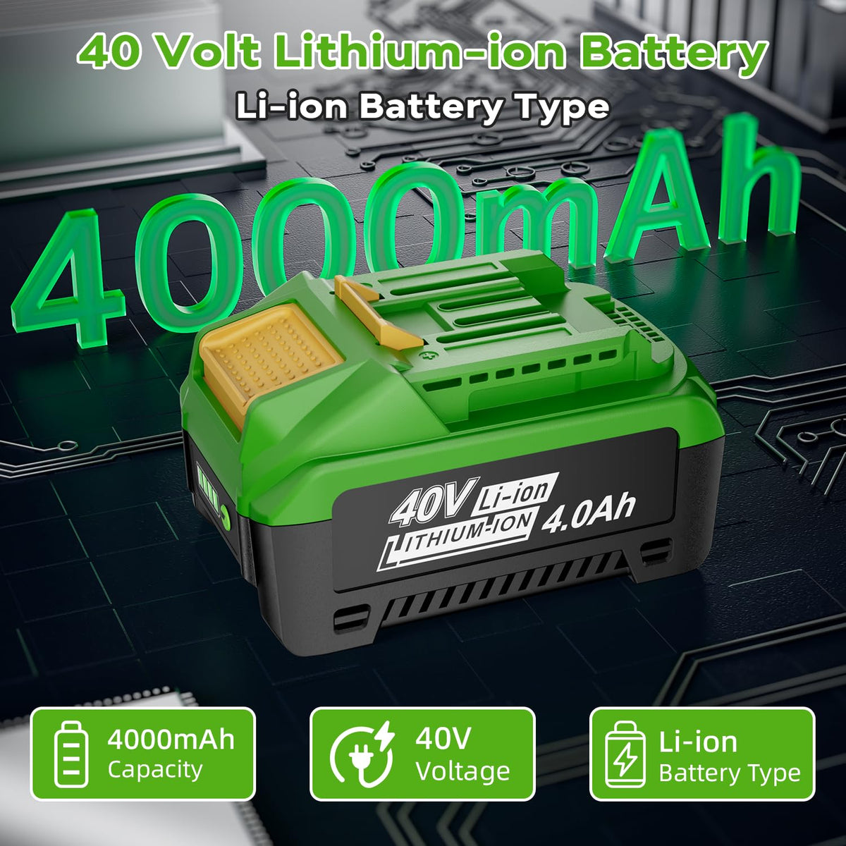 40V Lithium-ion Replacement Battery I9132