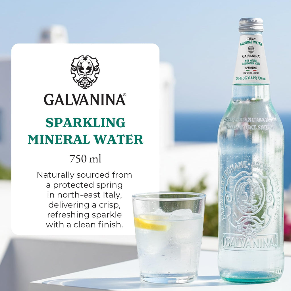 Sparkling Mineral Water 750 ml 12 Glass Bottles R5817