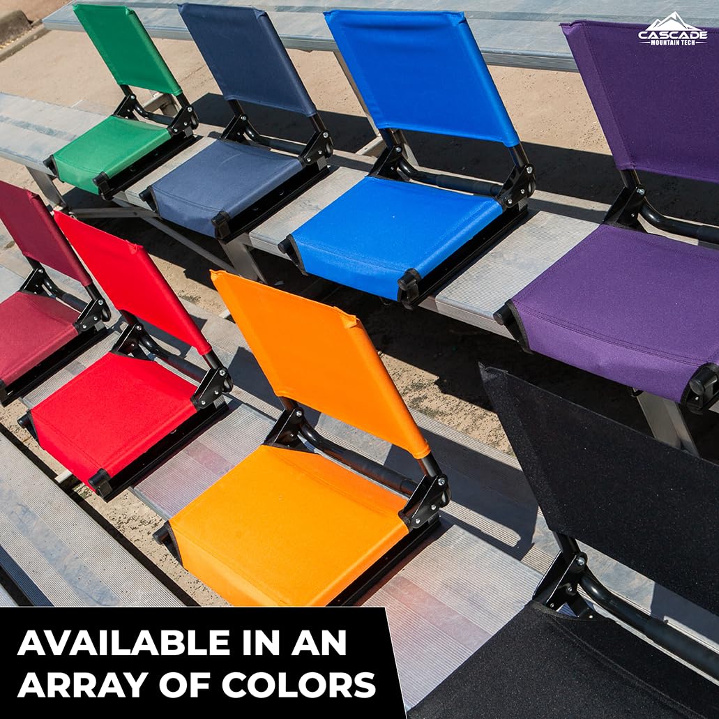 Portable Folding Steel Stadium Seats for Bleachers, Black K538