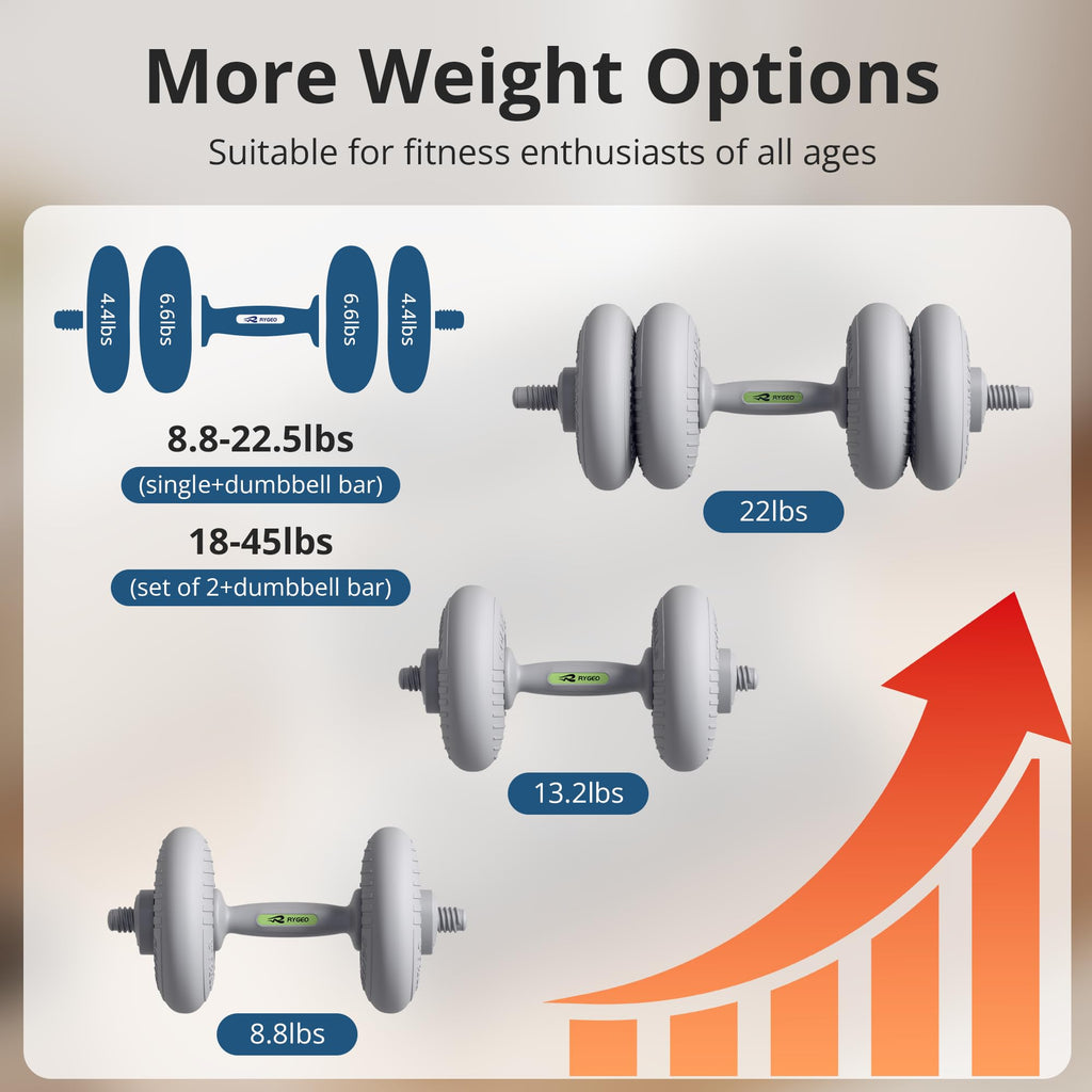 Adjustable Dumbbell Set with Connector K337505