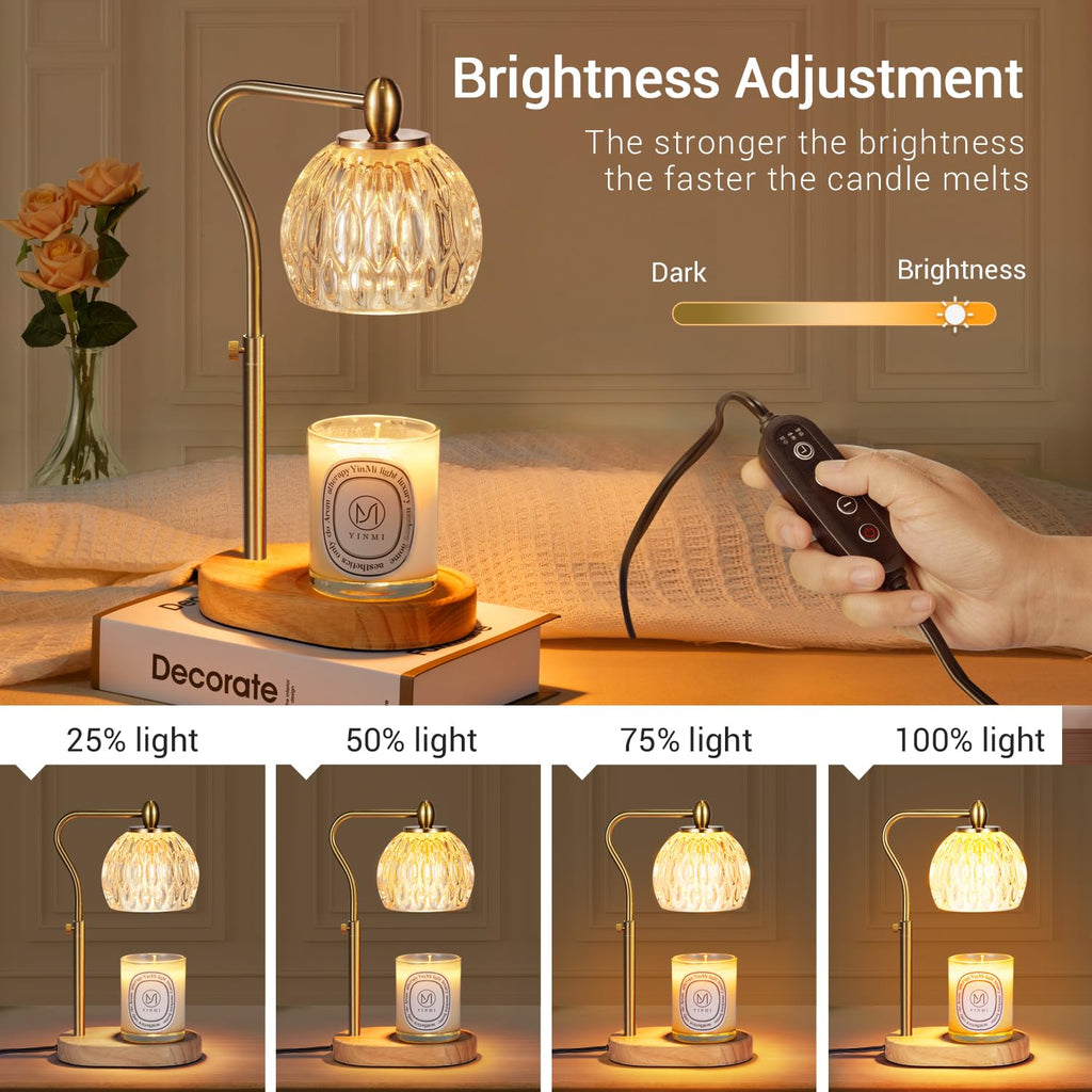 Candle Warmer Lamp with Timer & Dimmer Height Adjustable K9125