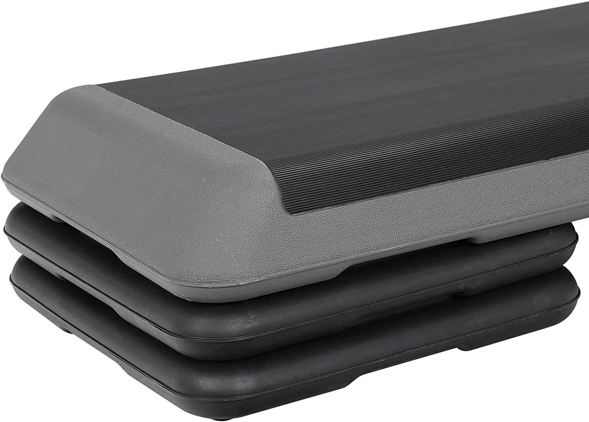 43" Adjustable Exercise Aerobic Step Platform with 4 Removable Risers S9068
