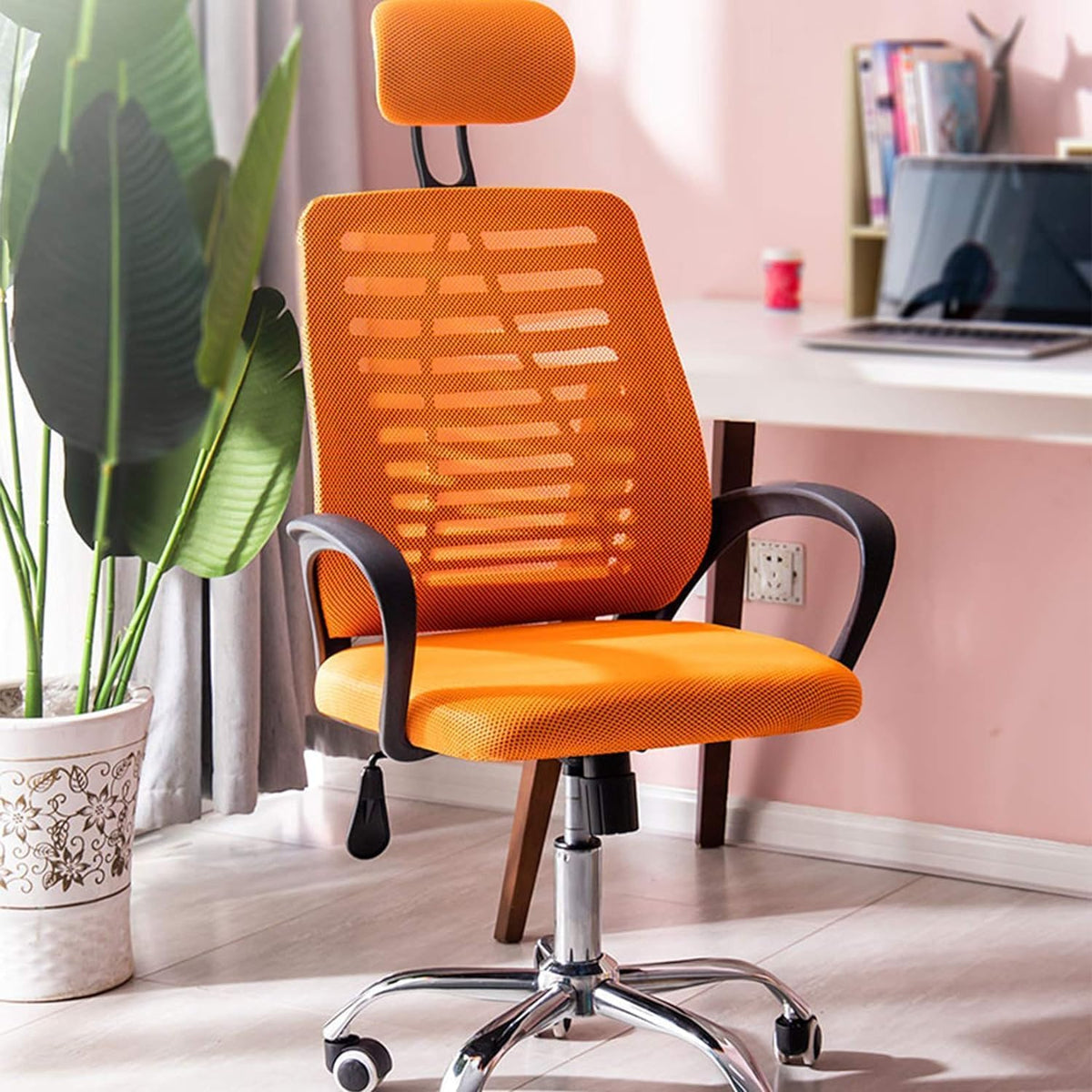 Ergonomic High Back Office Chair with Lumbar Support Orange K3281